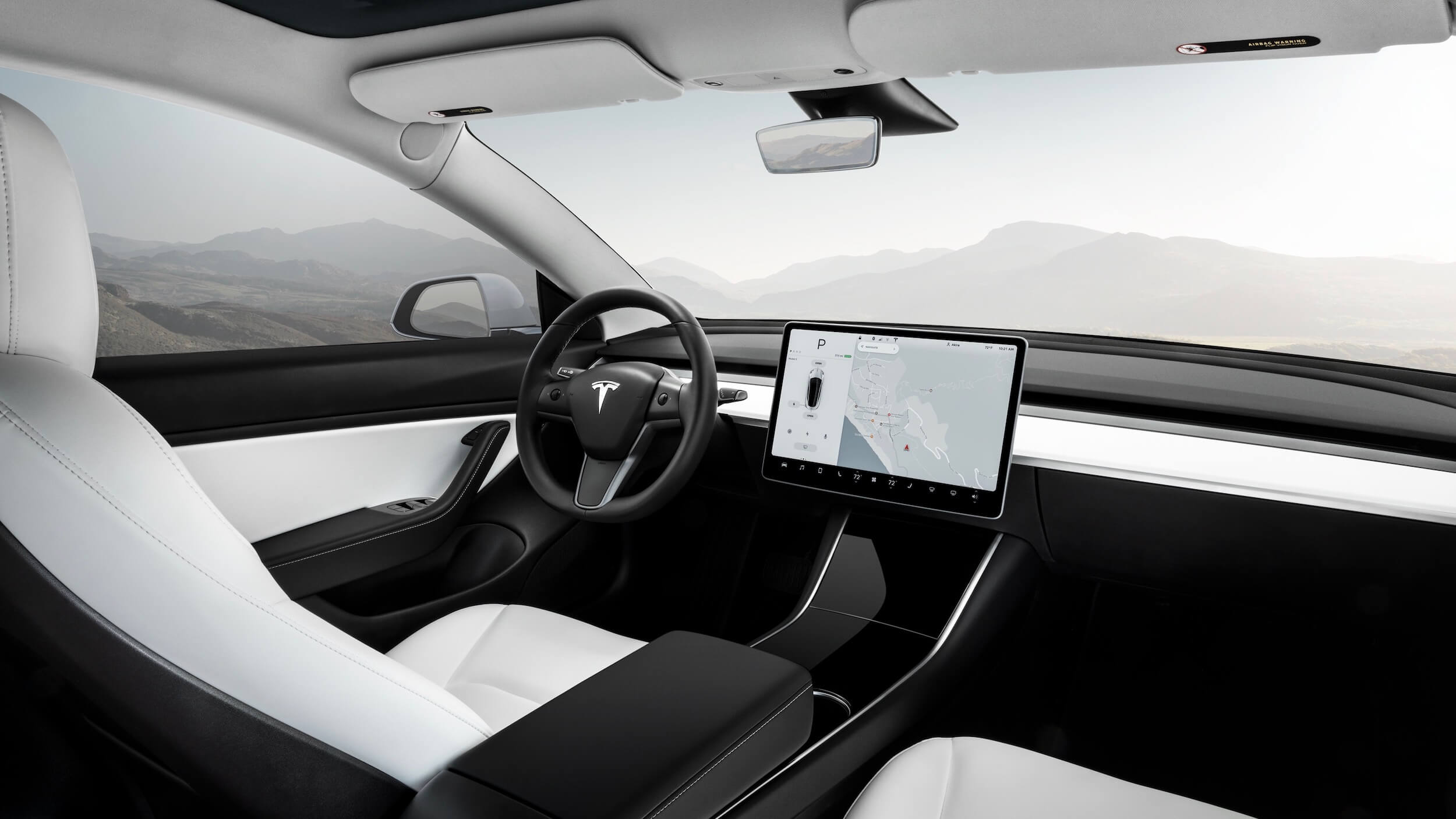 Model 3 wit interieur