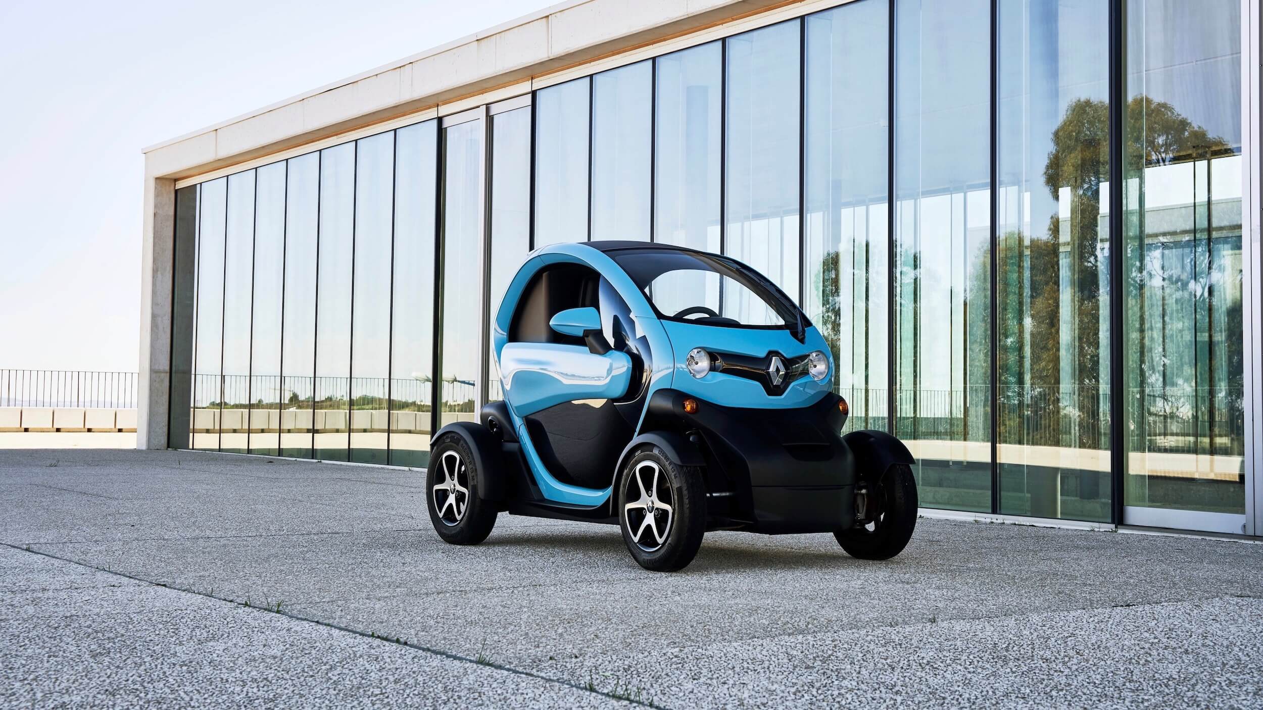 Blauwe Renault Twizy