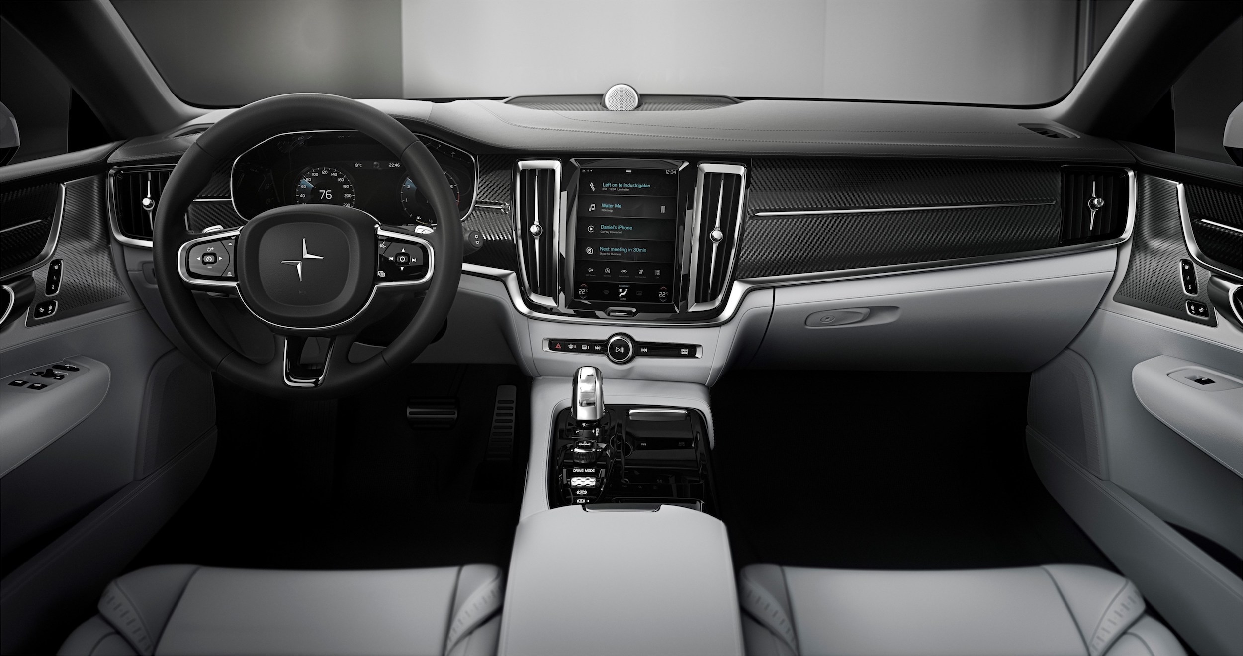 Polestar 1 interior, dashboard