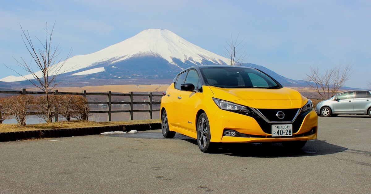 Nissan LEAF berg Fuji