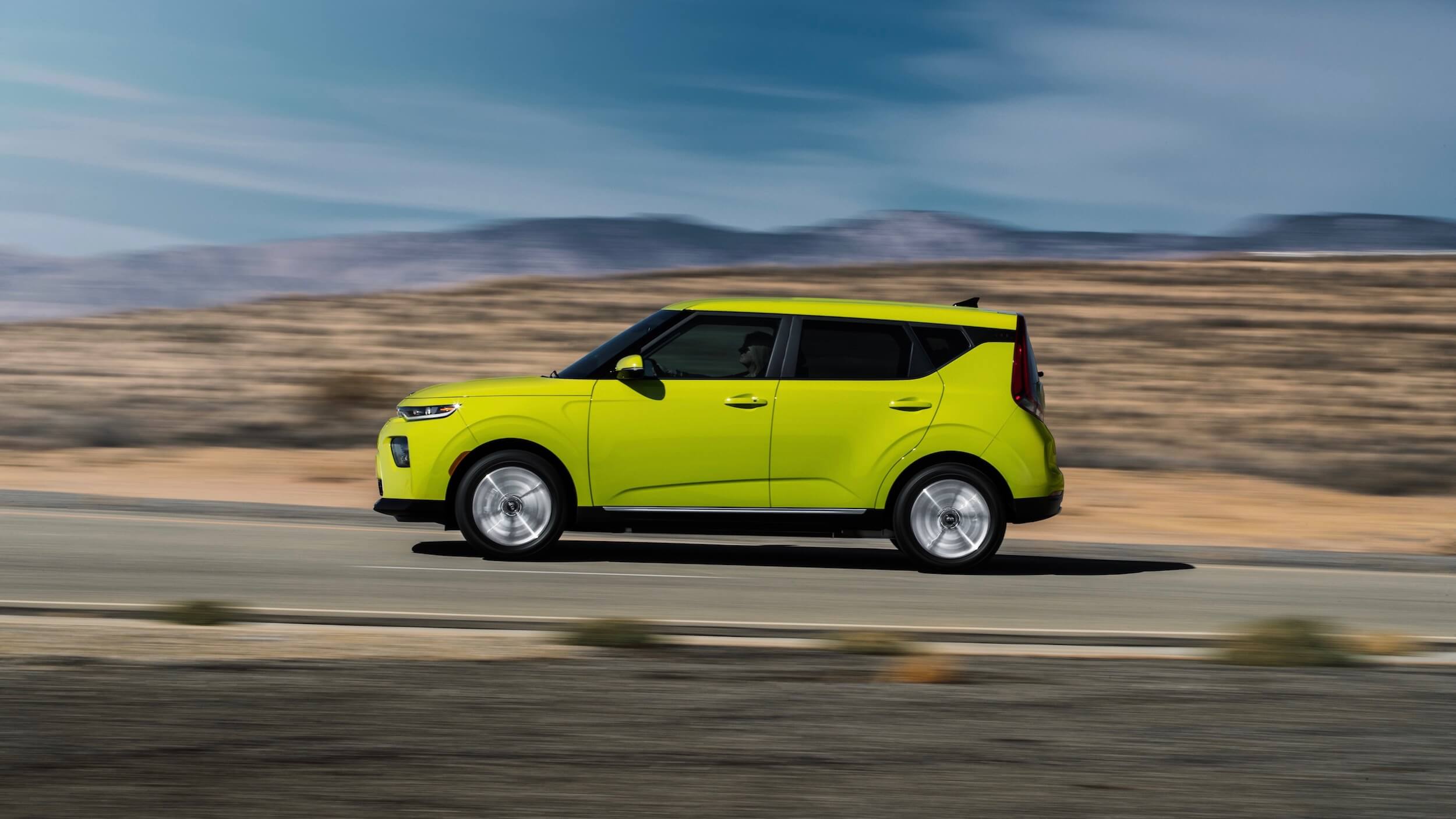 Gele Kia Soul EV