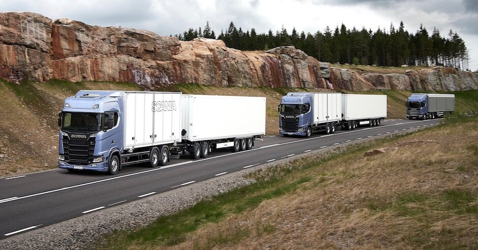 Platooning vrachtwagens