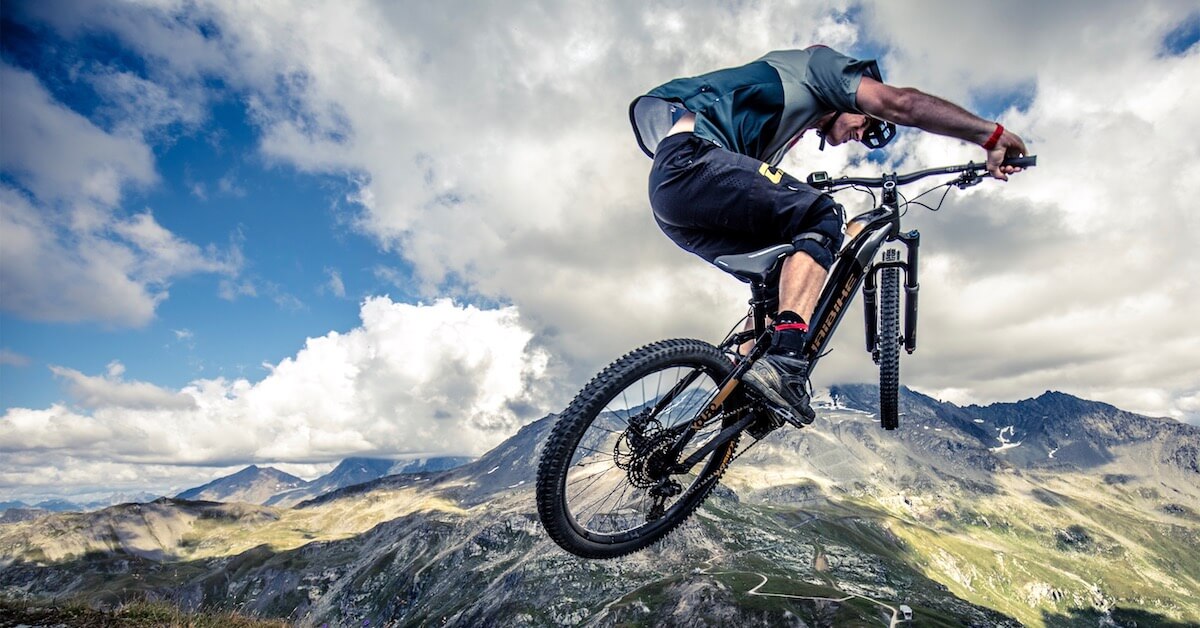 elektrische mountainbike lucht