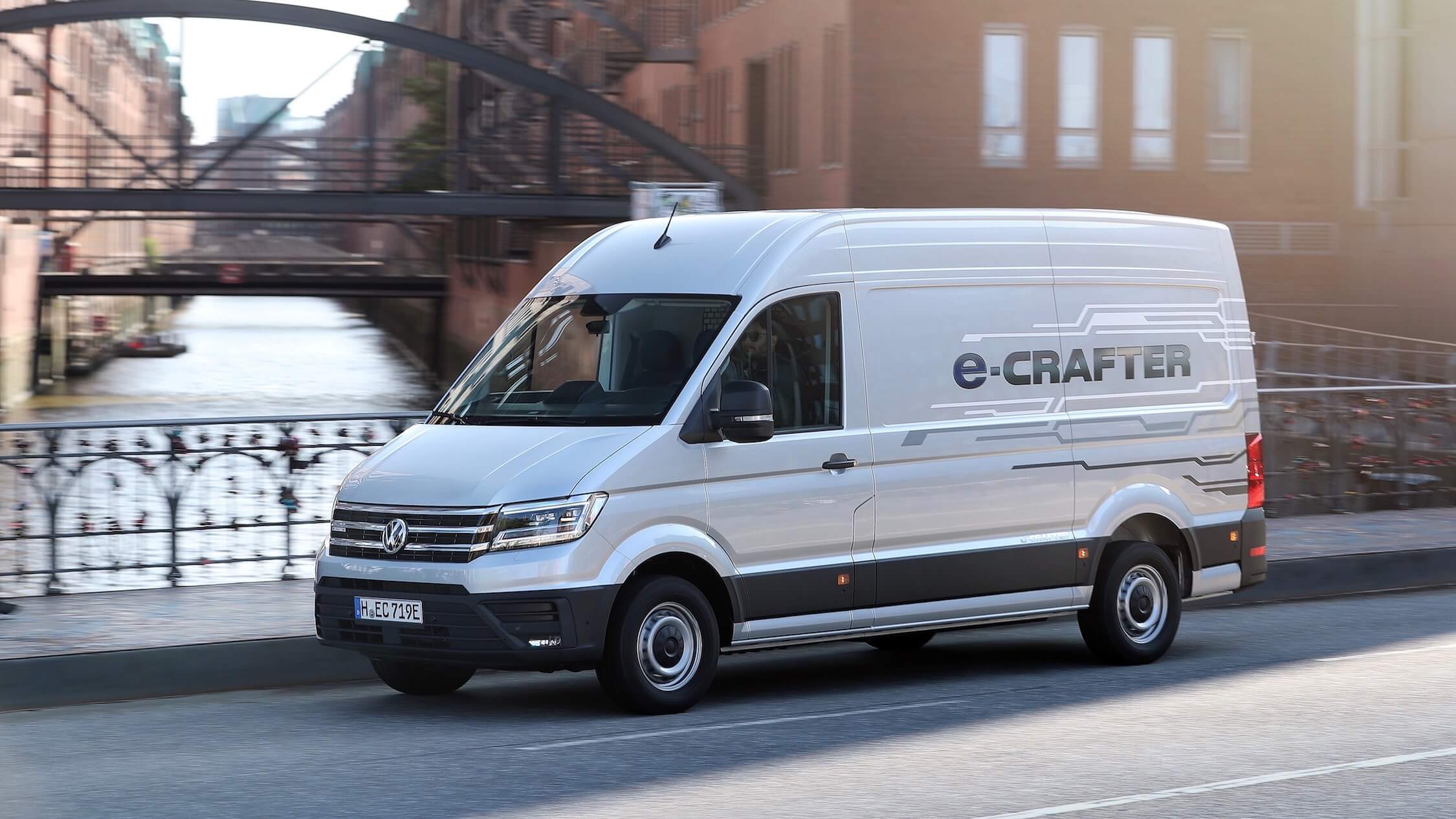 Elektrische VW Crafter bestelwagen