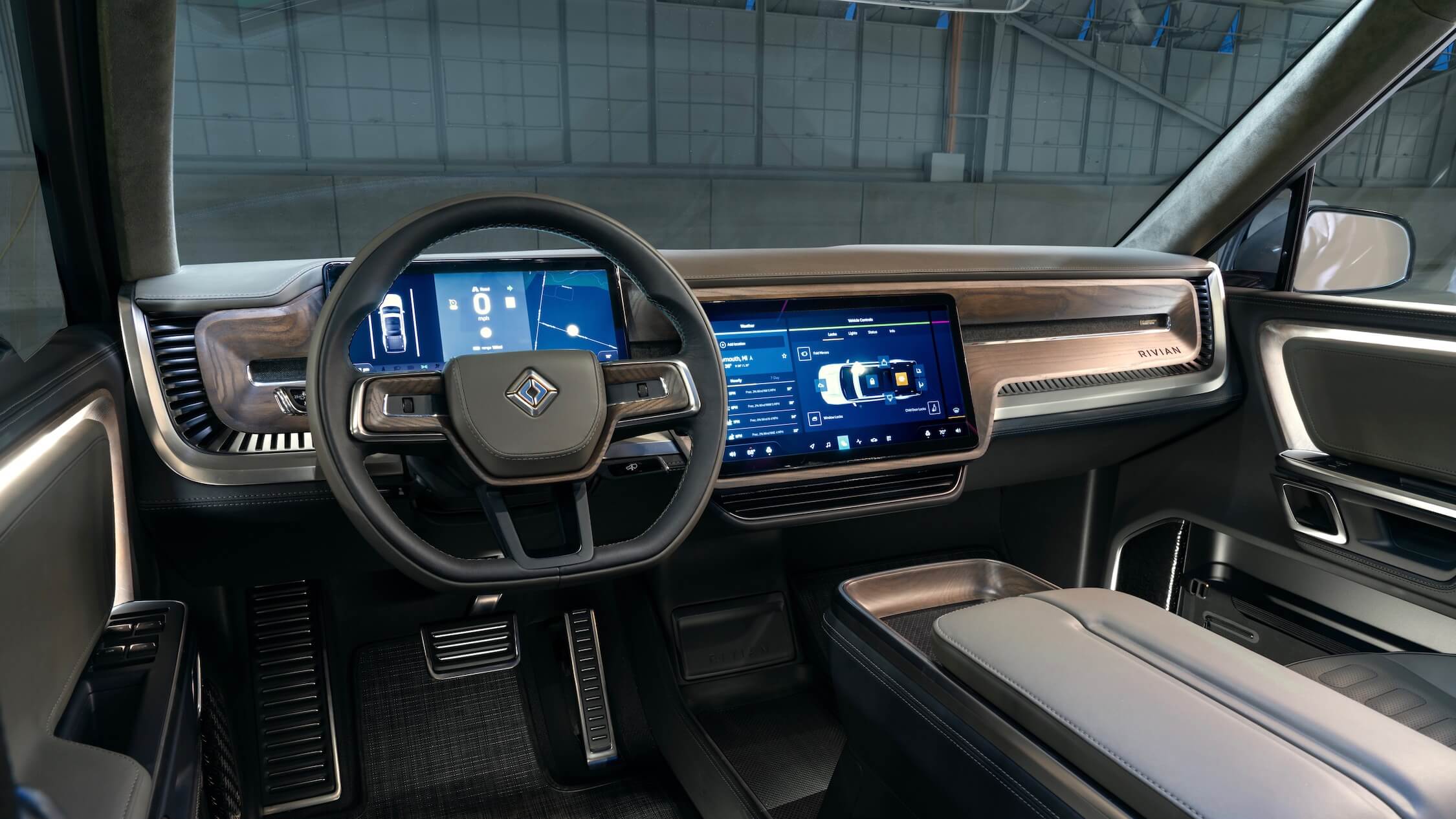 Rivian R1T interieur