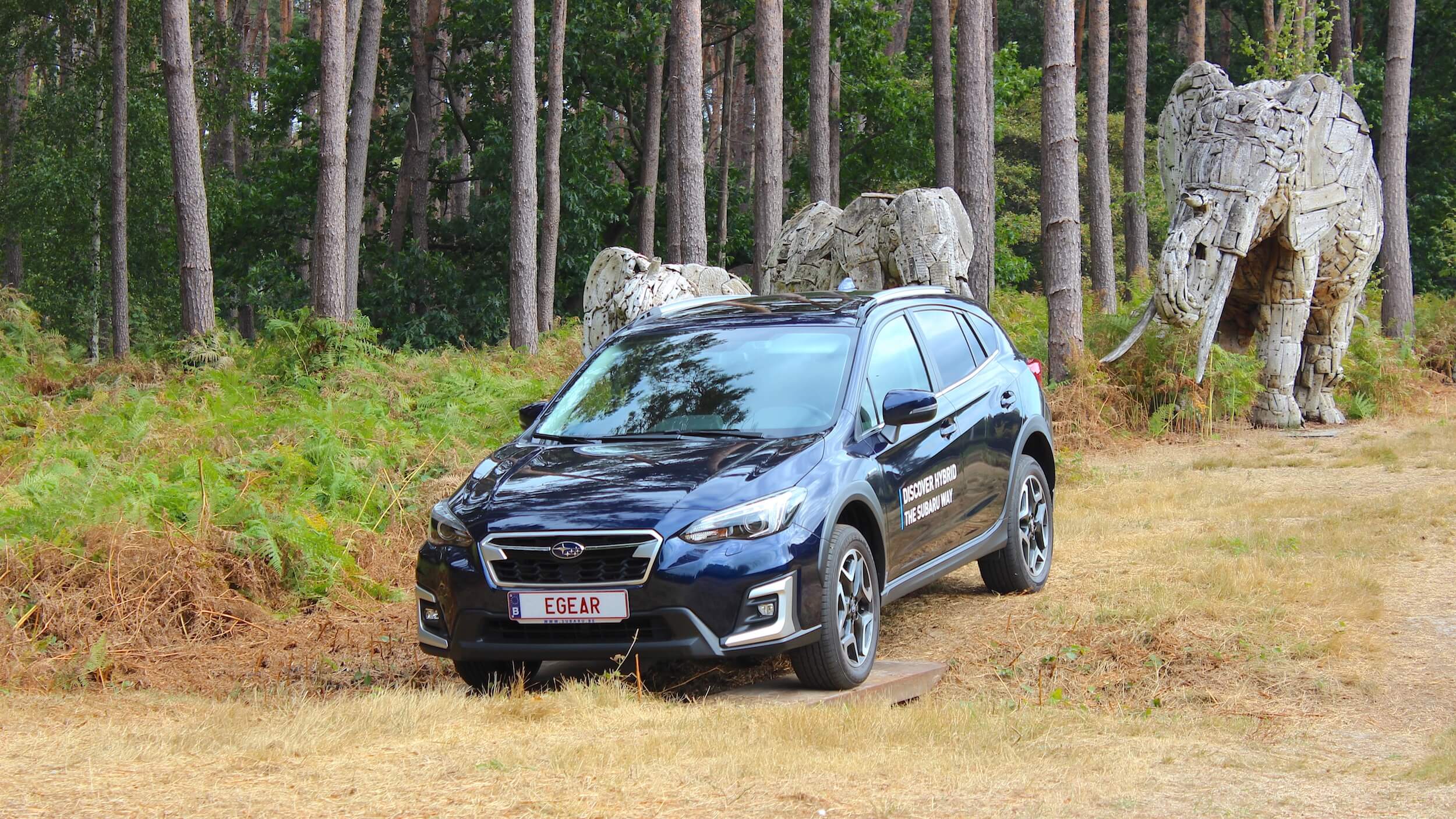 Subaru XV hybrid offroad driving