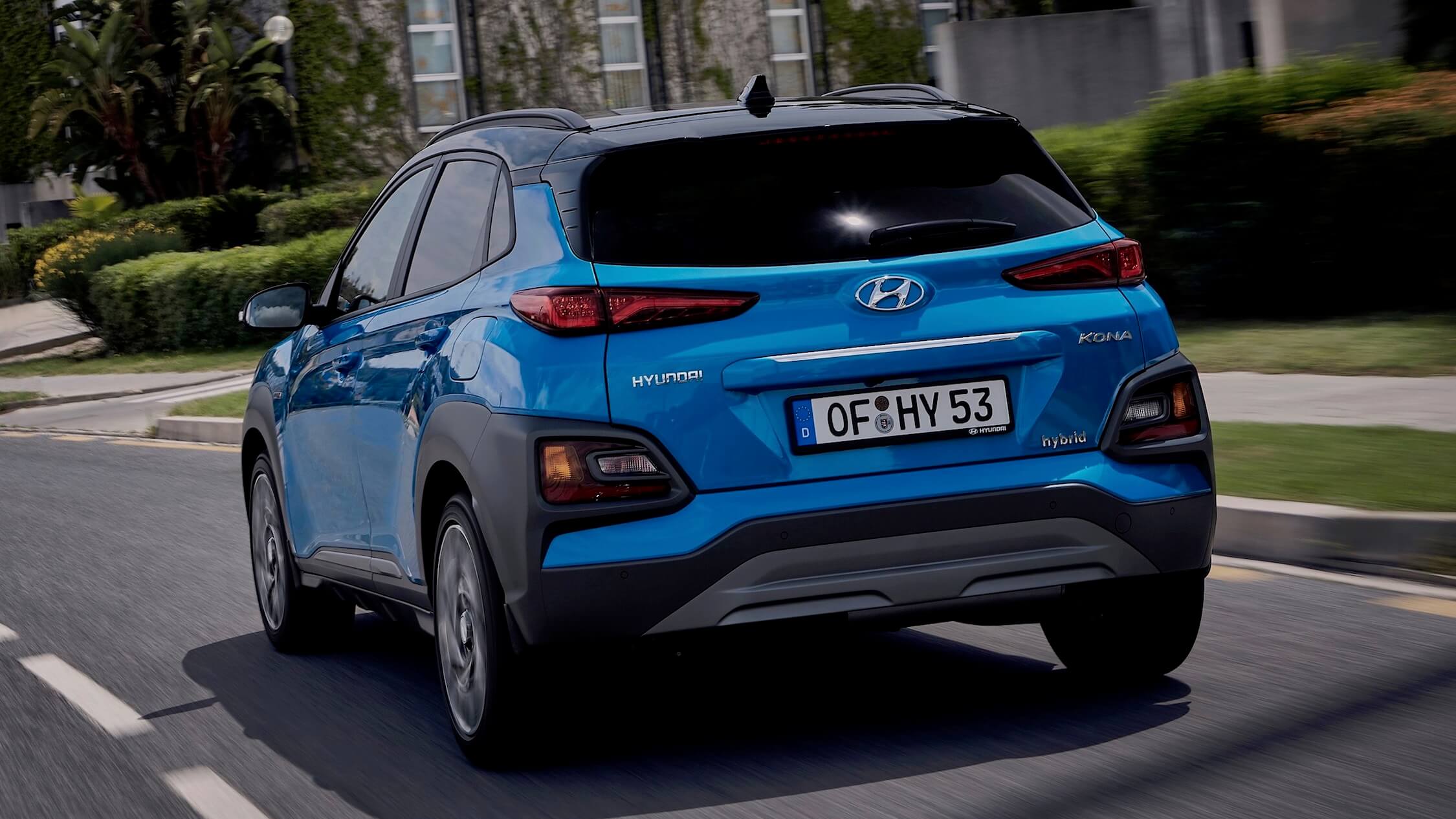 Hyundai Kona hybride achterkant