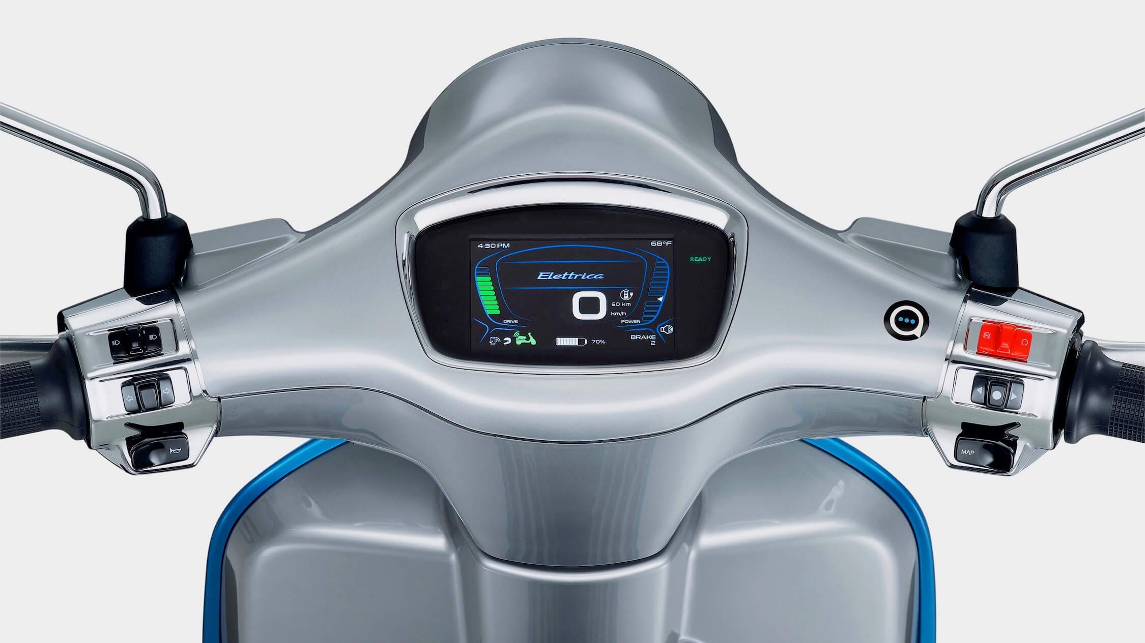 elektrische Vespa elettrica scherm