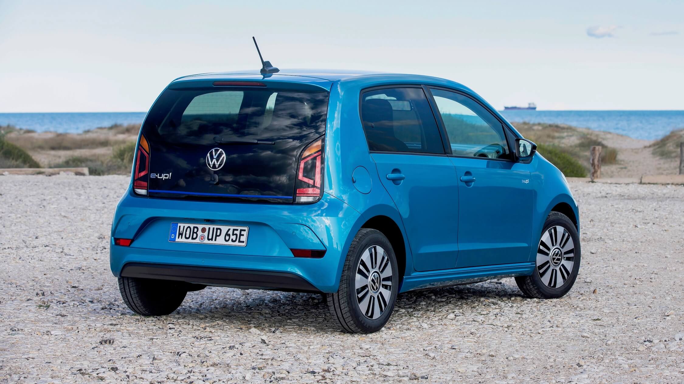 Volkswagen e-Up blauw