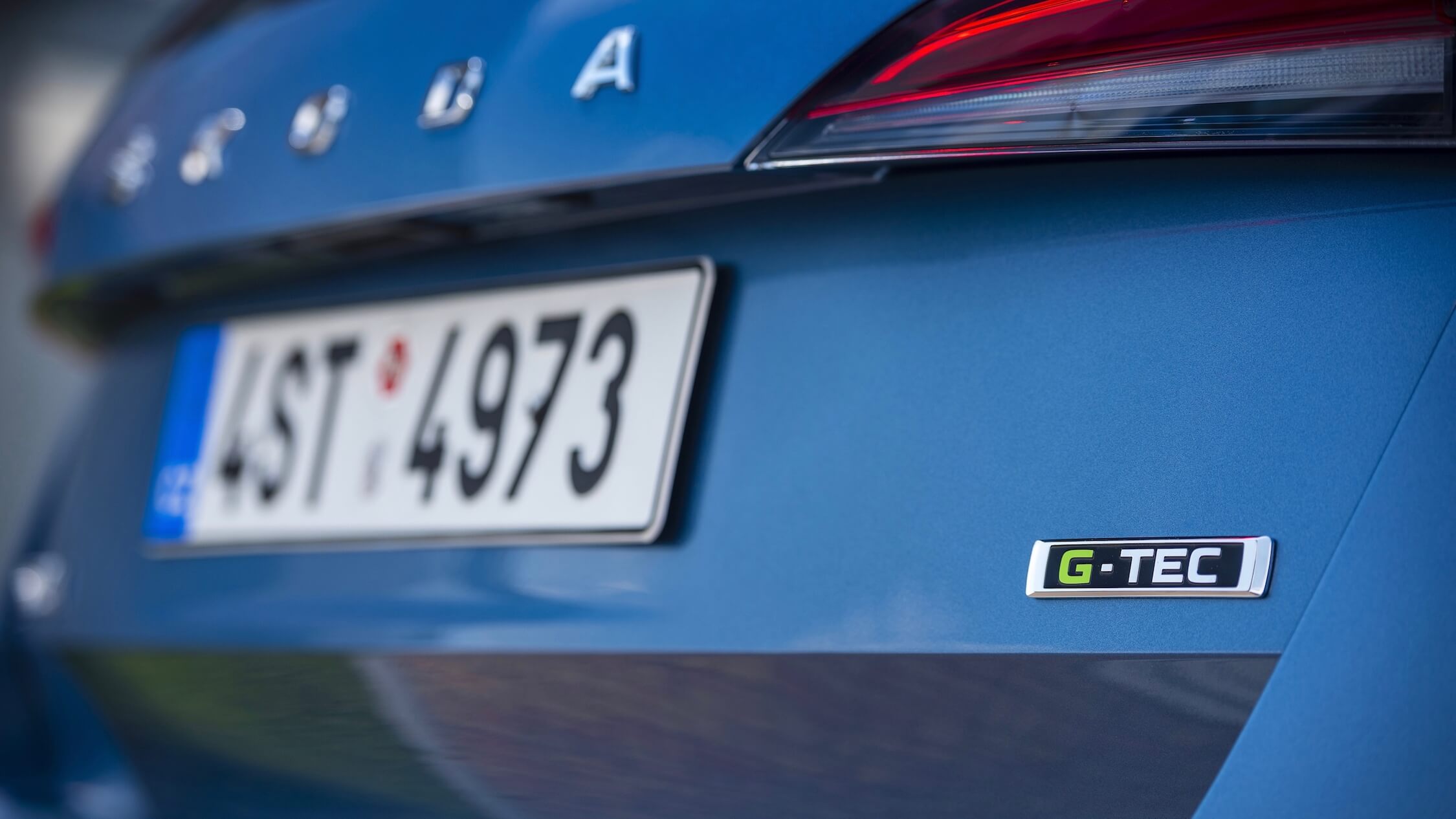 Skoda Scala CNG badge