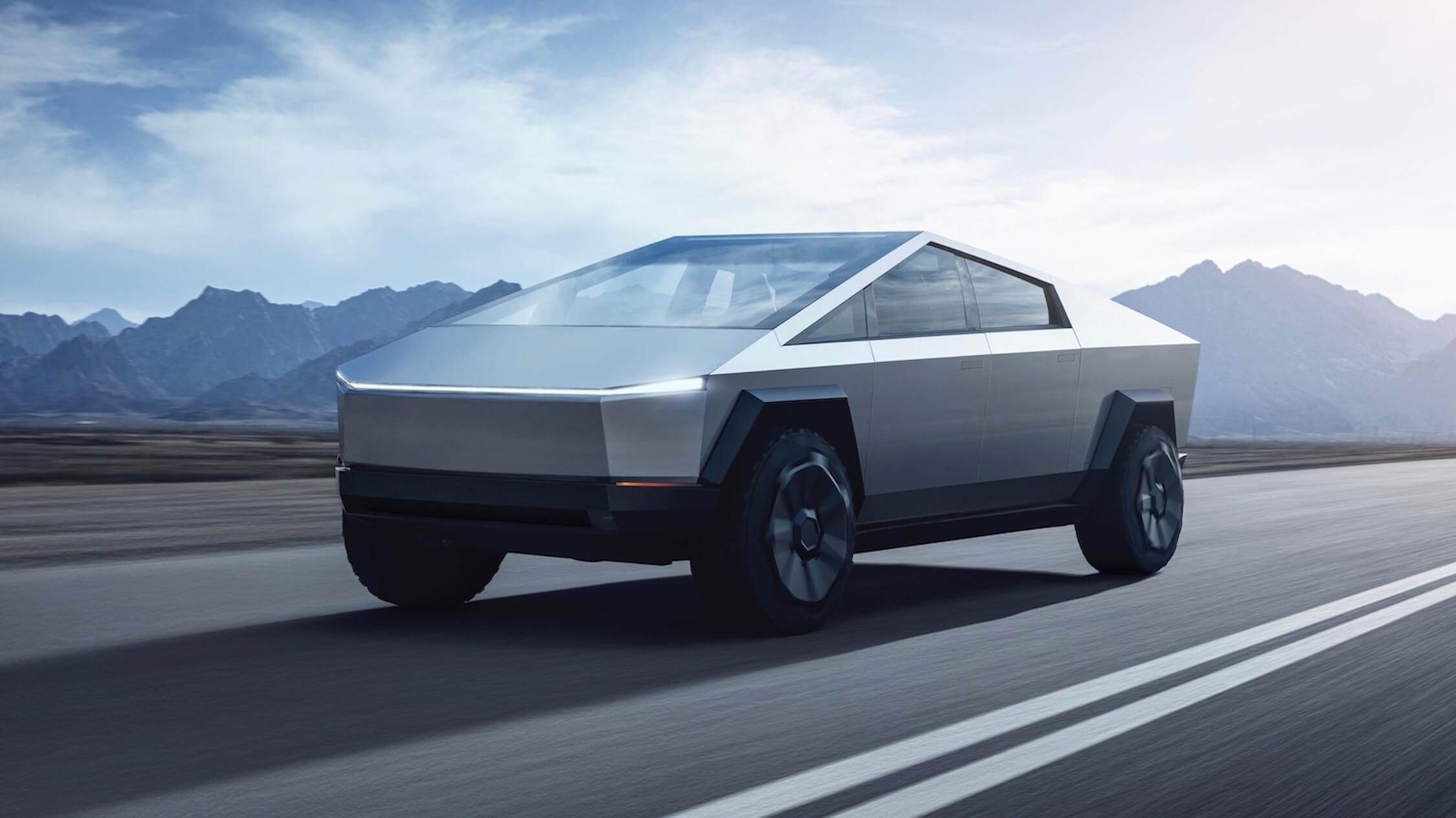 Tesla Cybertruck rijden