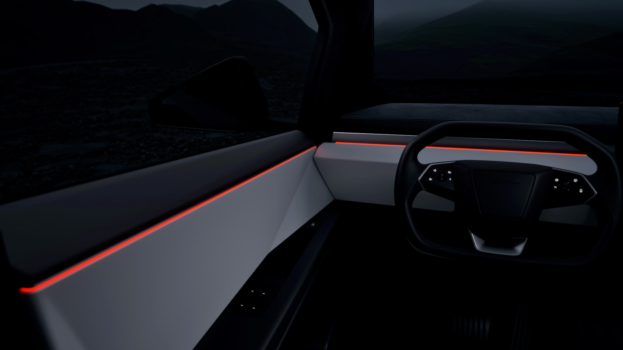 Tesla Cybertruck sfeerverlichting