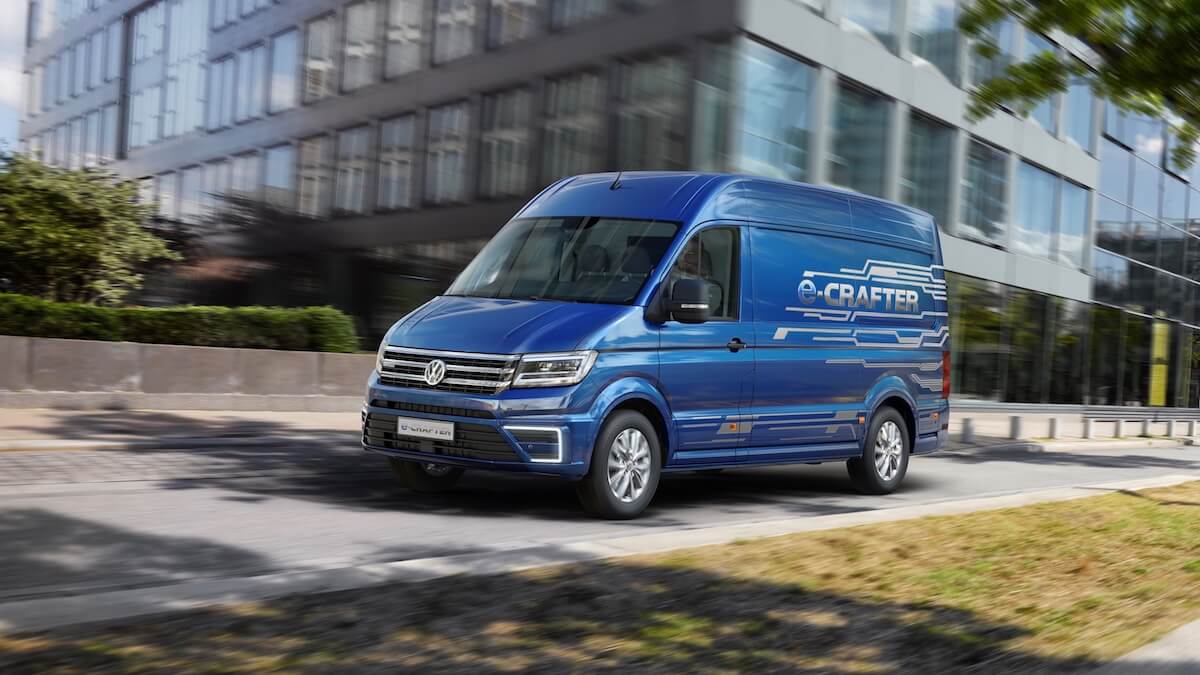 Volkswagen e-Crafter blauw