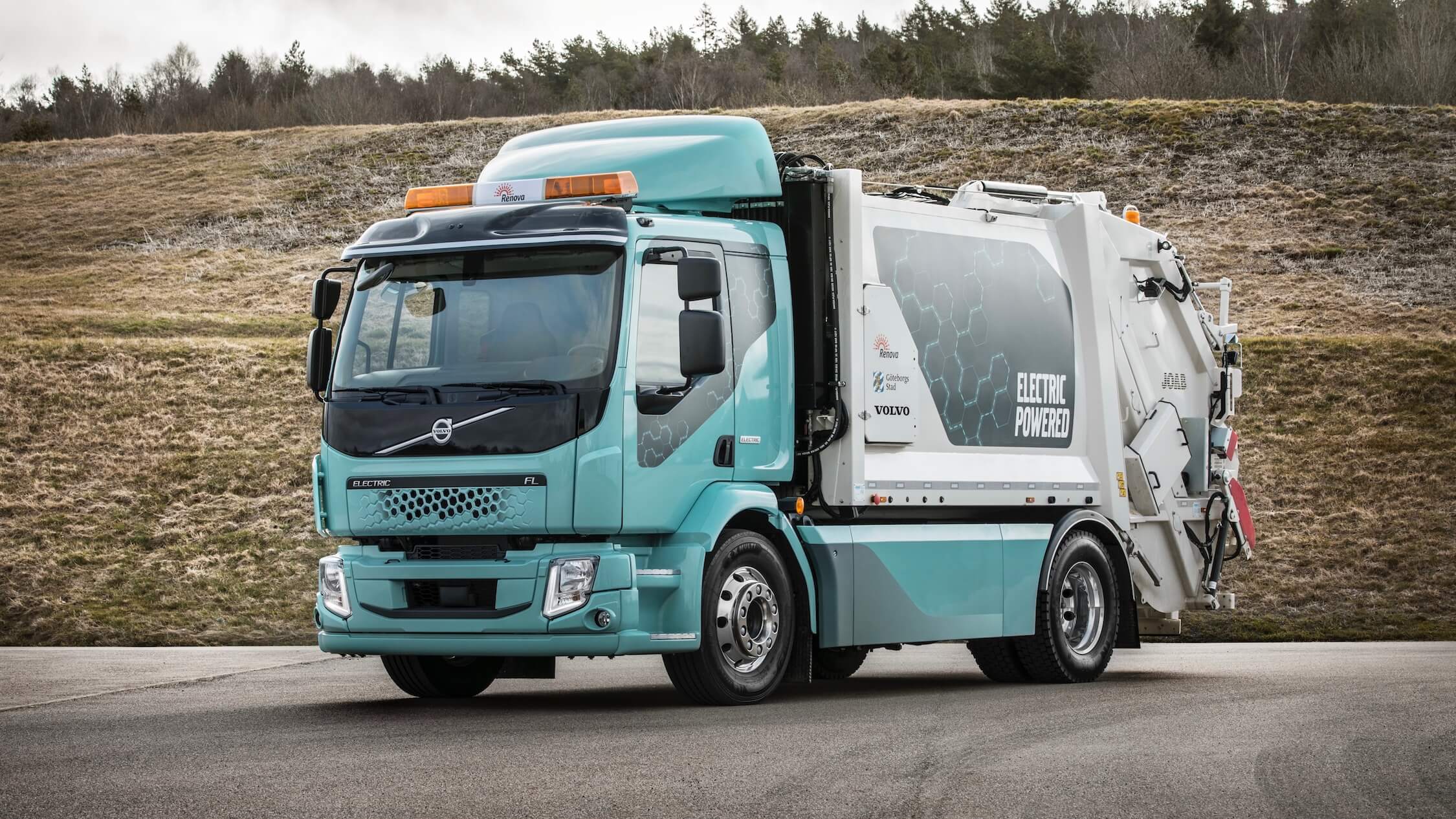 elektrische Volvo FL vuilniswagen