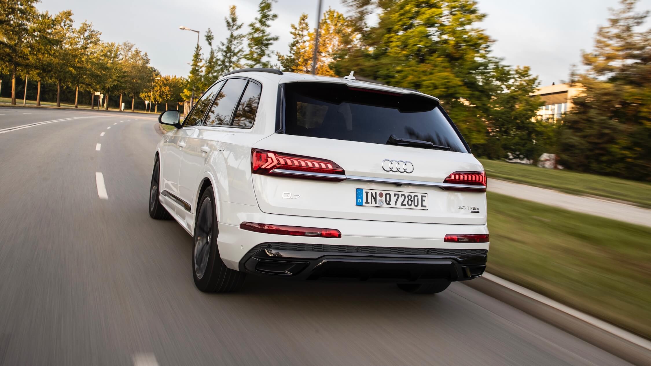 elektrische Audi Q7 TFSI-e achterkant