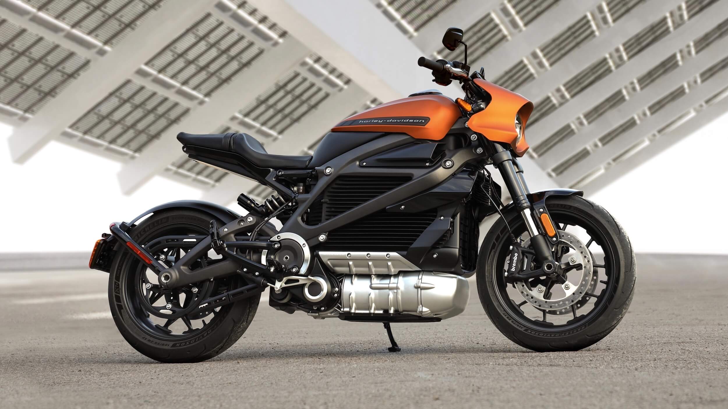 elektrische Harley Davidson 2020 oranje