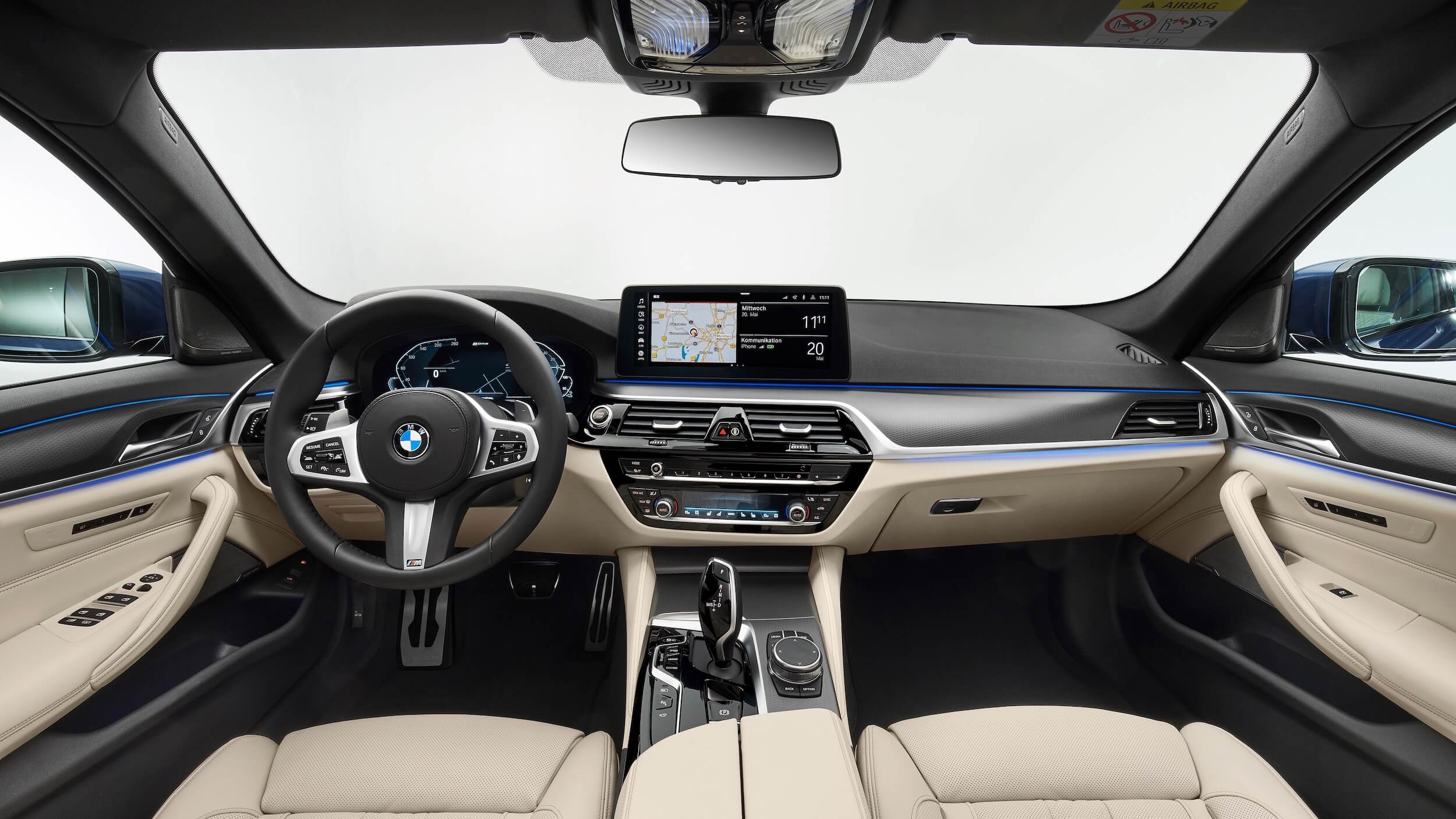 BMW 530e G30 facelift dashboard