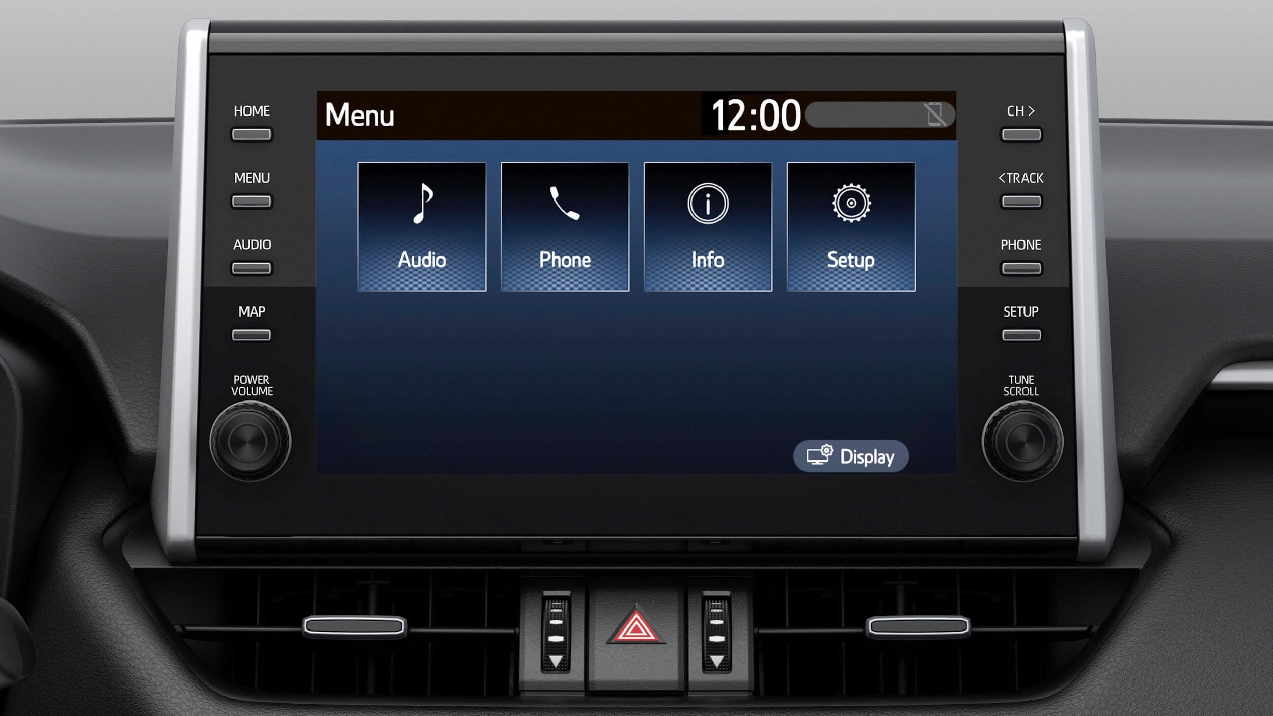 Suzuki Across infotainment scherm