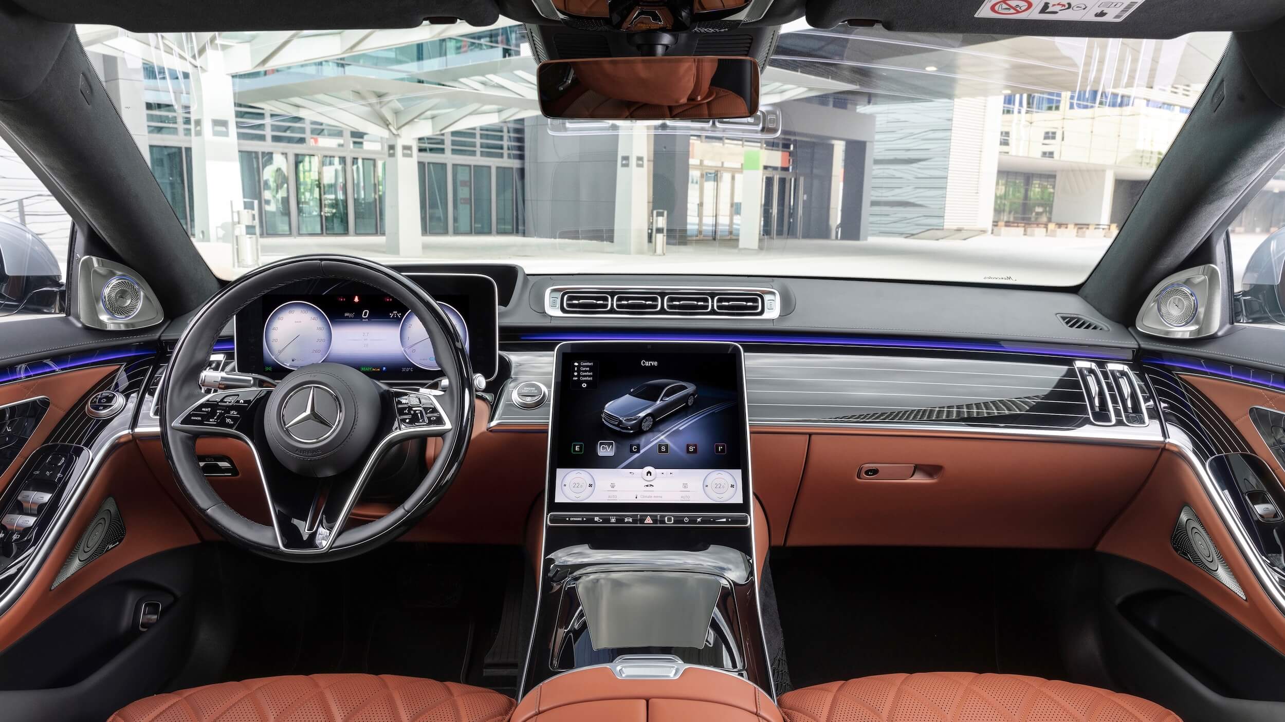 Hybride Mercedes S 580e interieur