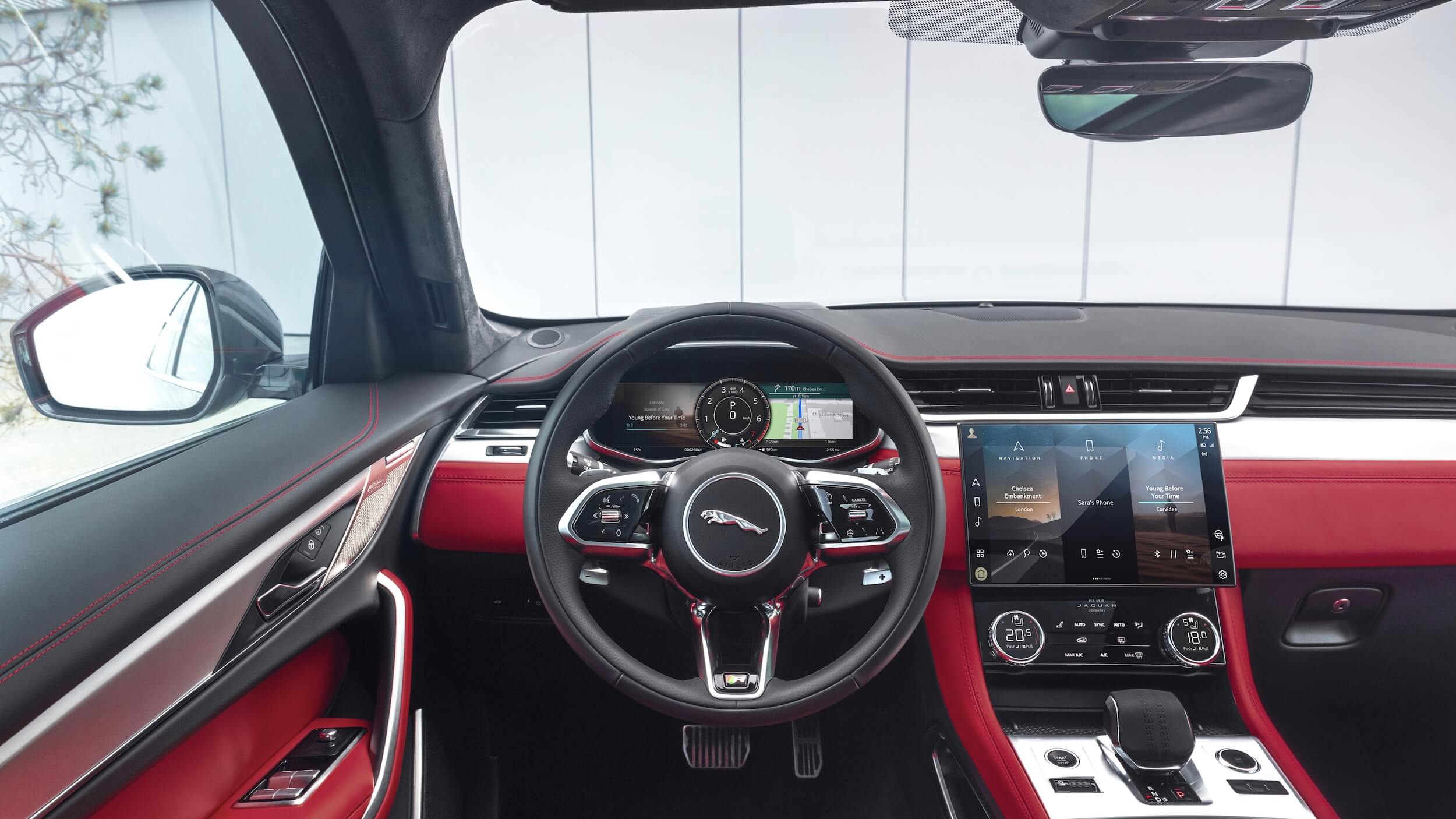 Jaguar F Pace facelift interieur