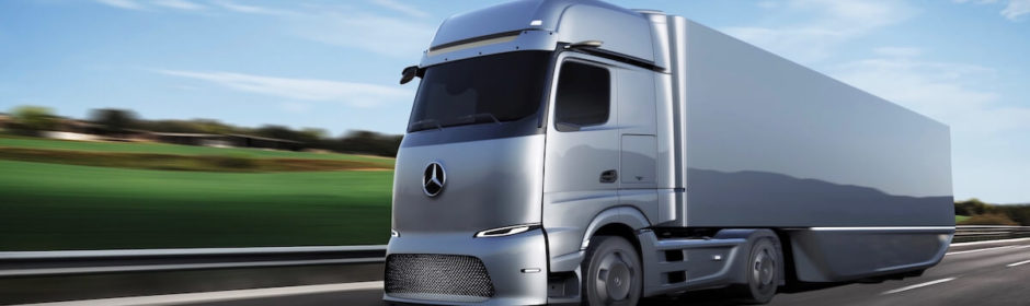 elektrische Mercedes vrachtwagen