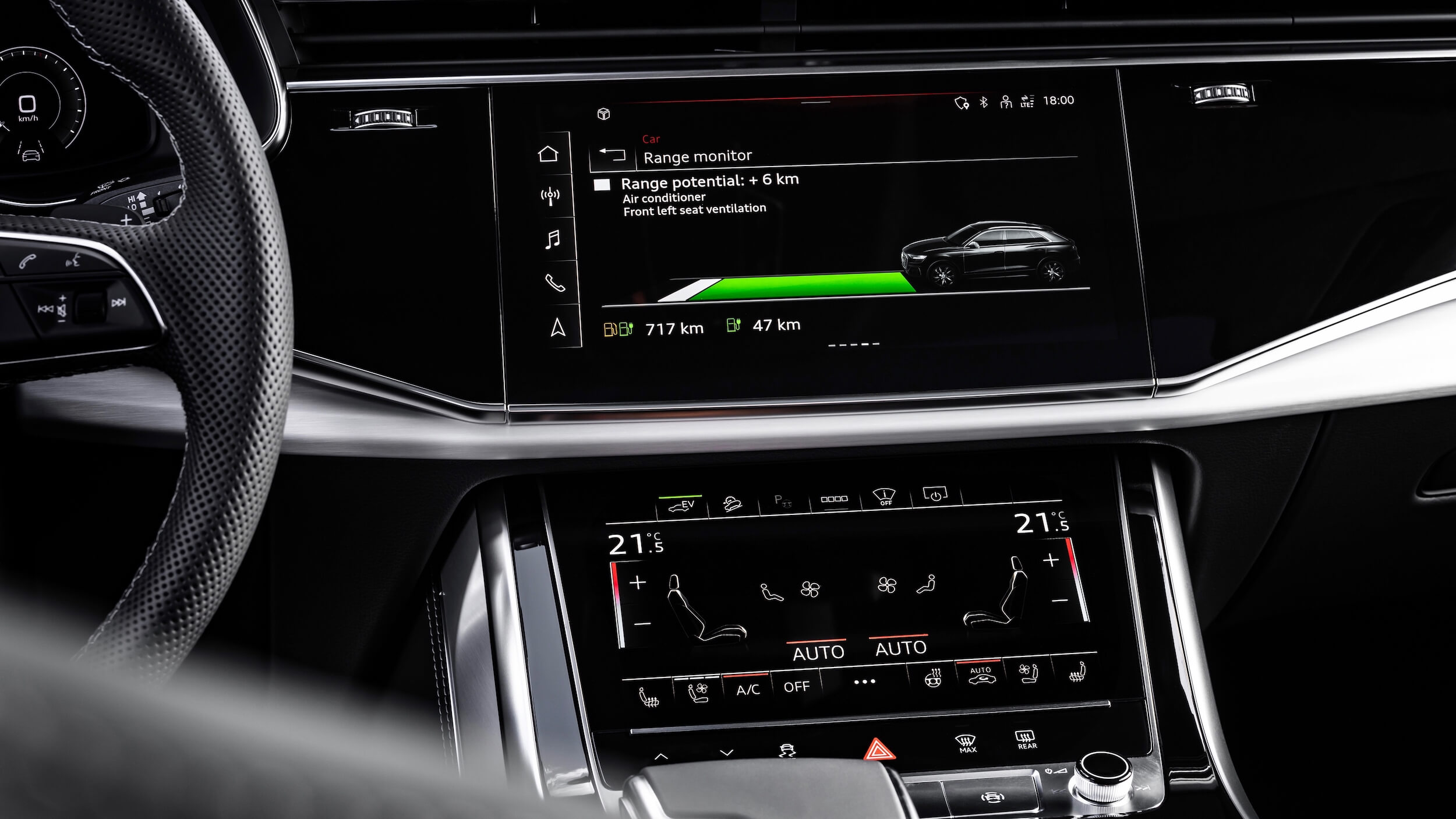 Audi Q8 PHEV infotainment scherm