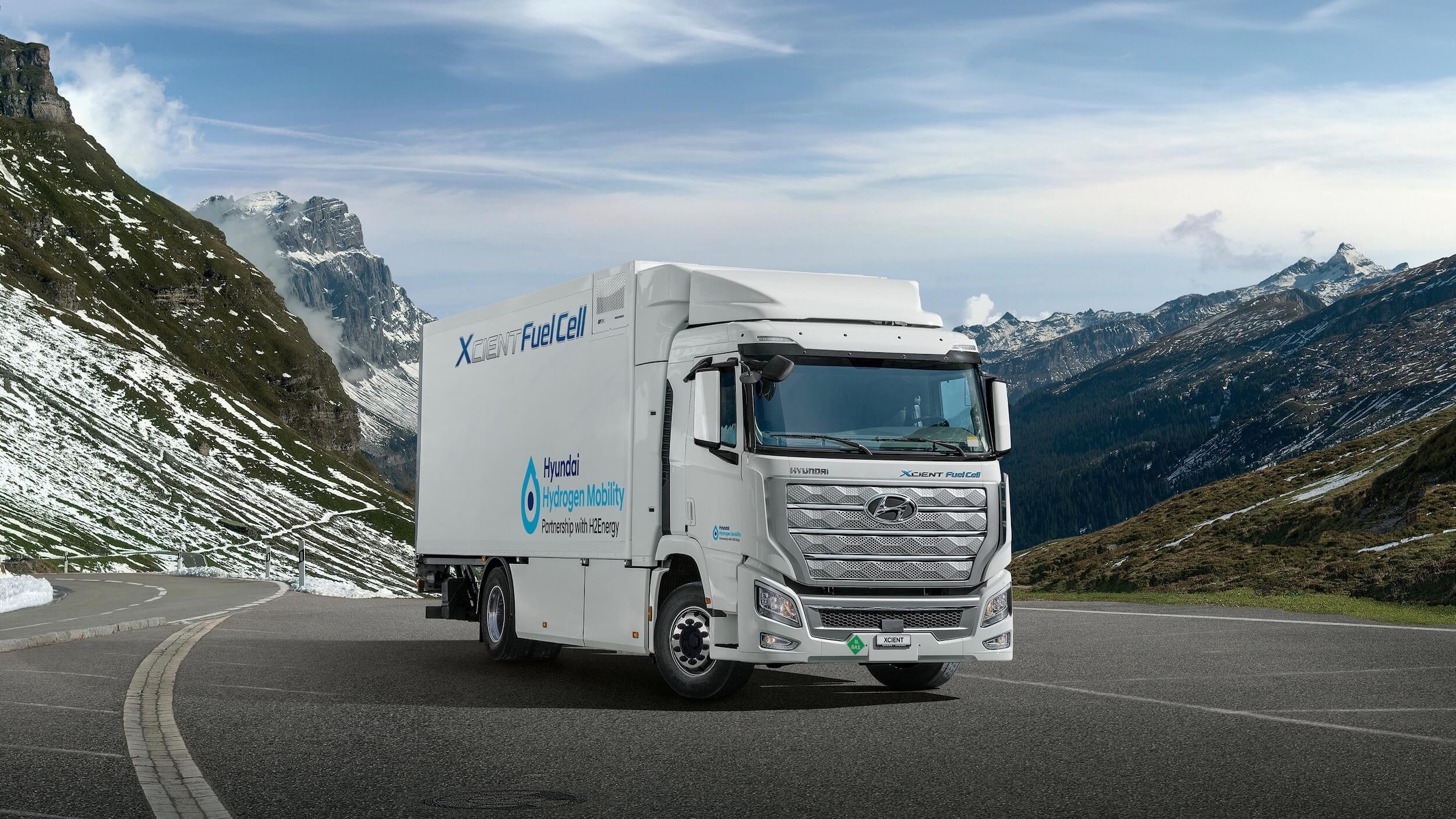 Hyundai Xcient waterstoftruck