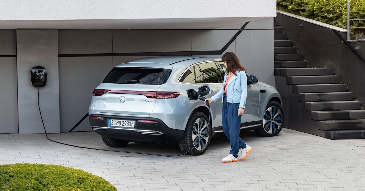 Mercedes EQC 74 kW lader