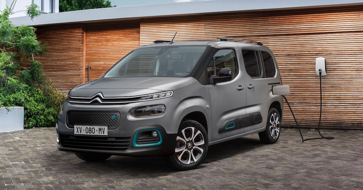 elektrische Citroen e Berlingo opladen aan laadpunt