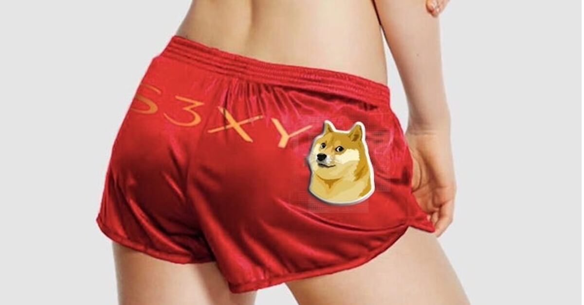 sexy doge dogecoin short shorts