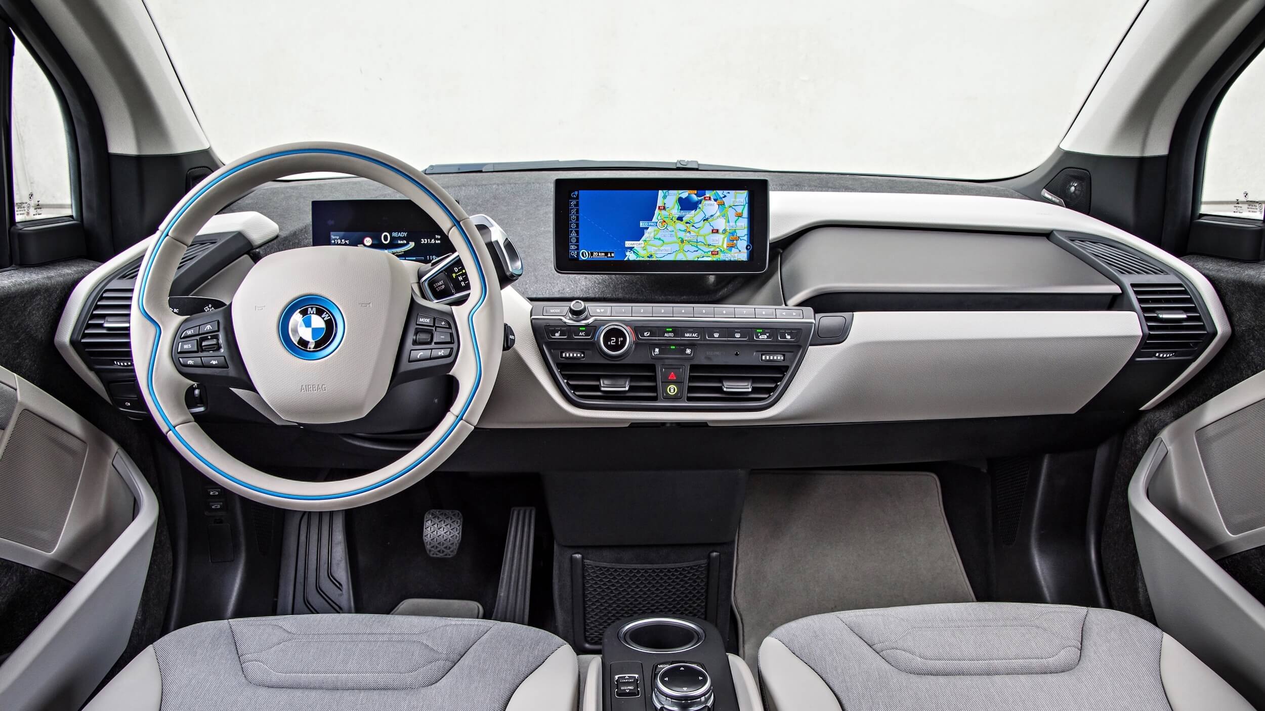 2013 BMW i3 oranje grijs interieur