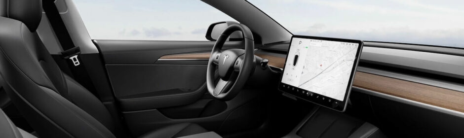 Tesla Model 3 nieuw interieur