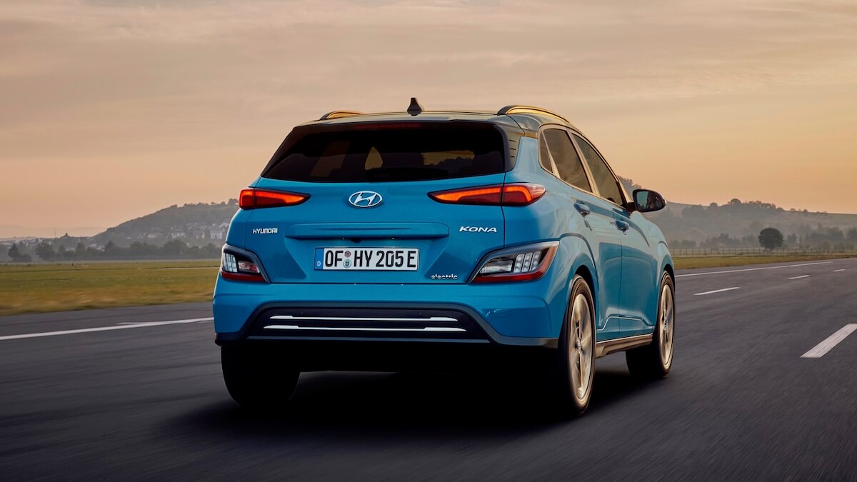 Hyundai Kona Electric rijdend