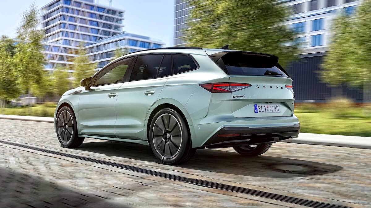Skoda Enyaq iV groen Skoda Enyaq iV groen