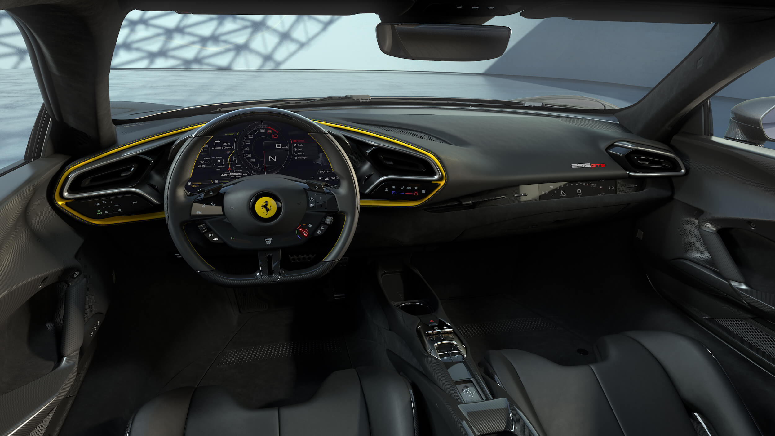 Ferrari 296 GTB dashboard