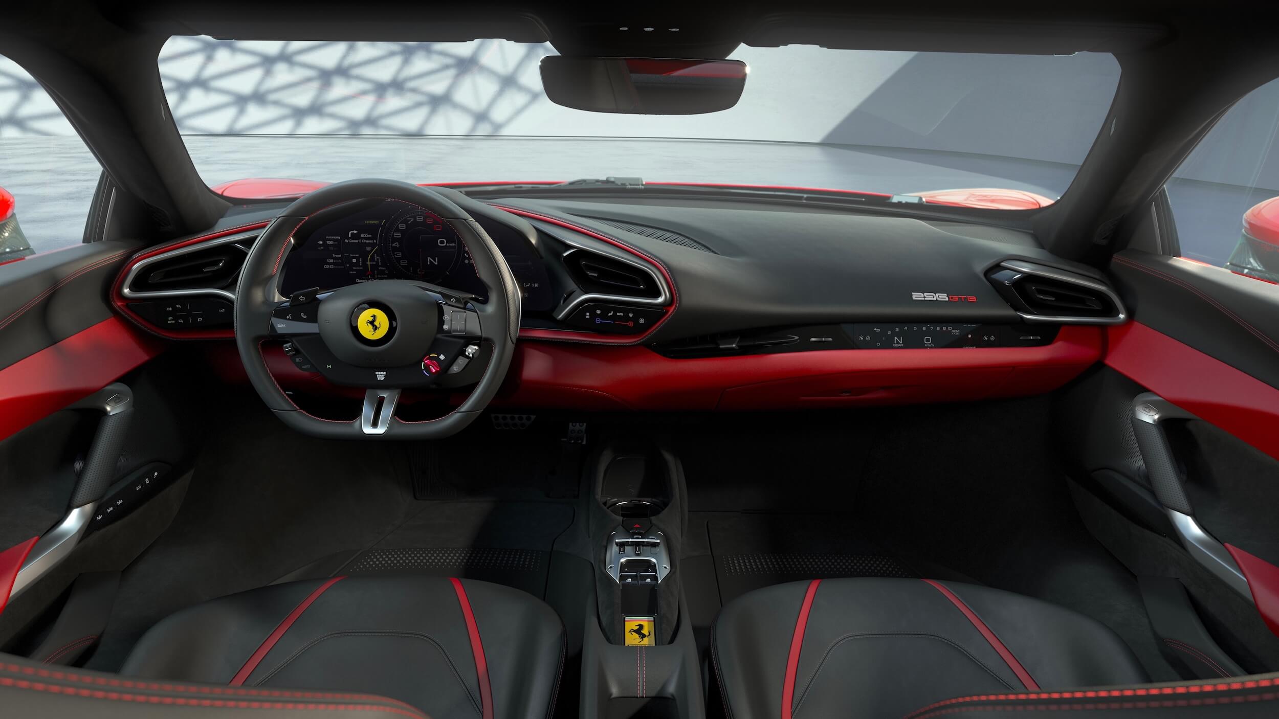 Ferrari 296 GTB interieur