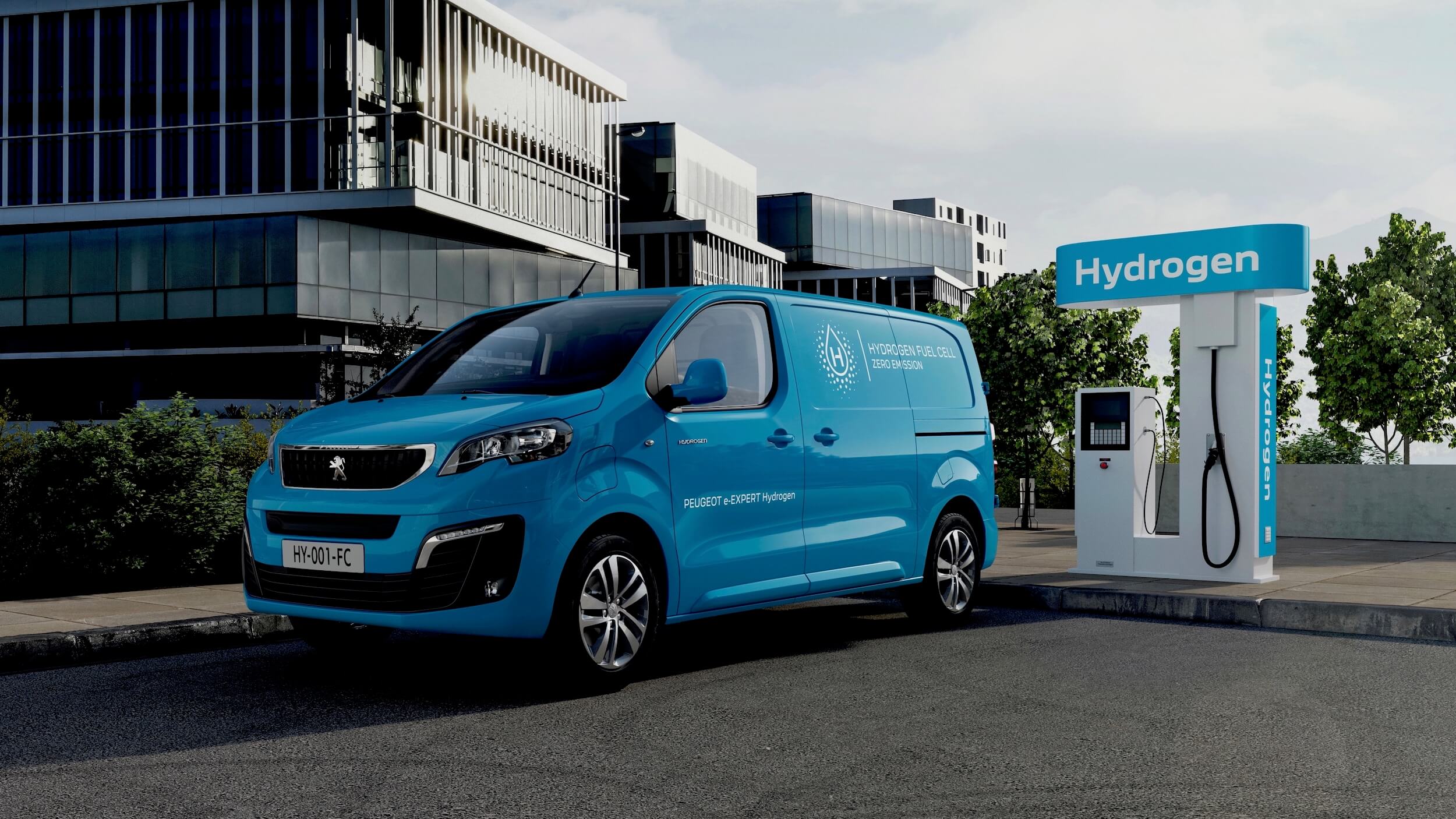 Peugeot e Expert Hydrogen bestelwagen op waterstof