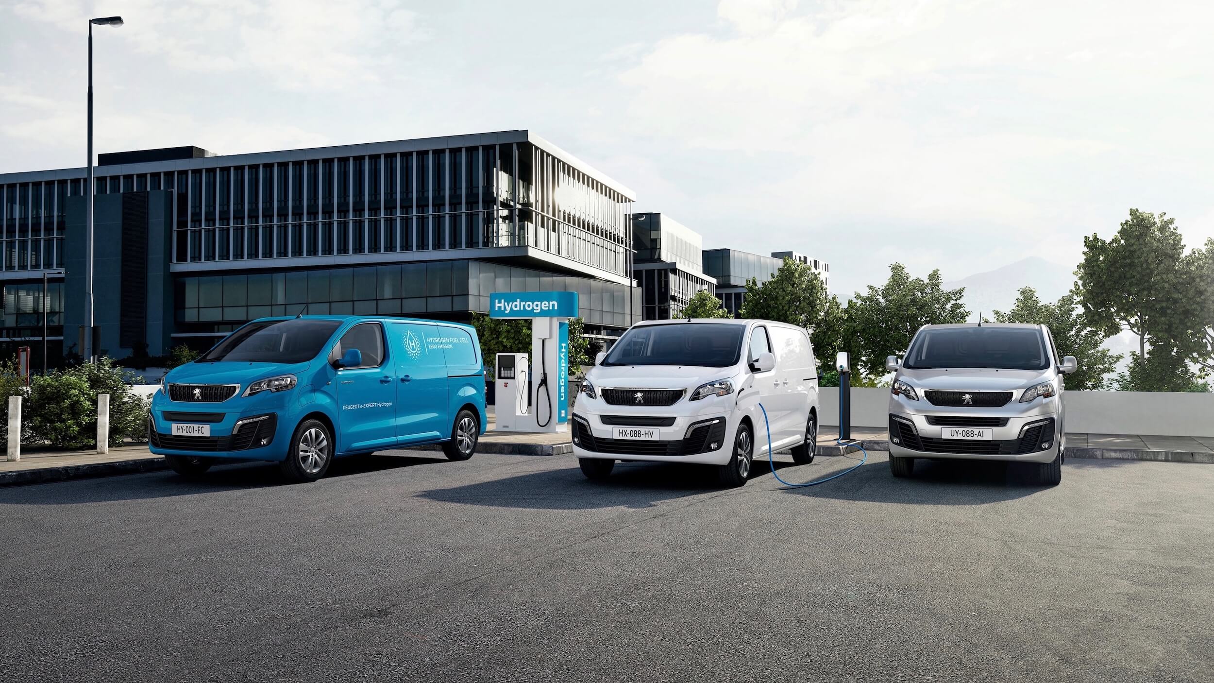 Peugeot e Expert Hydrogen bestelwagens op waterstof