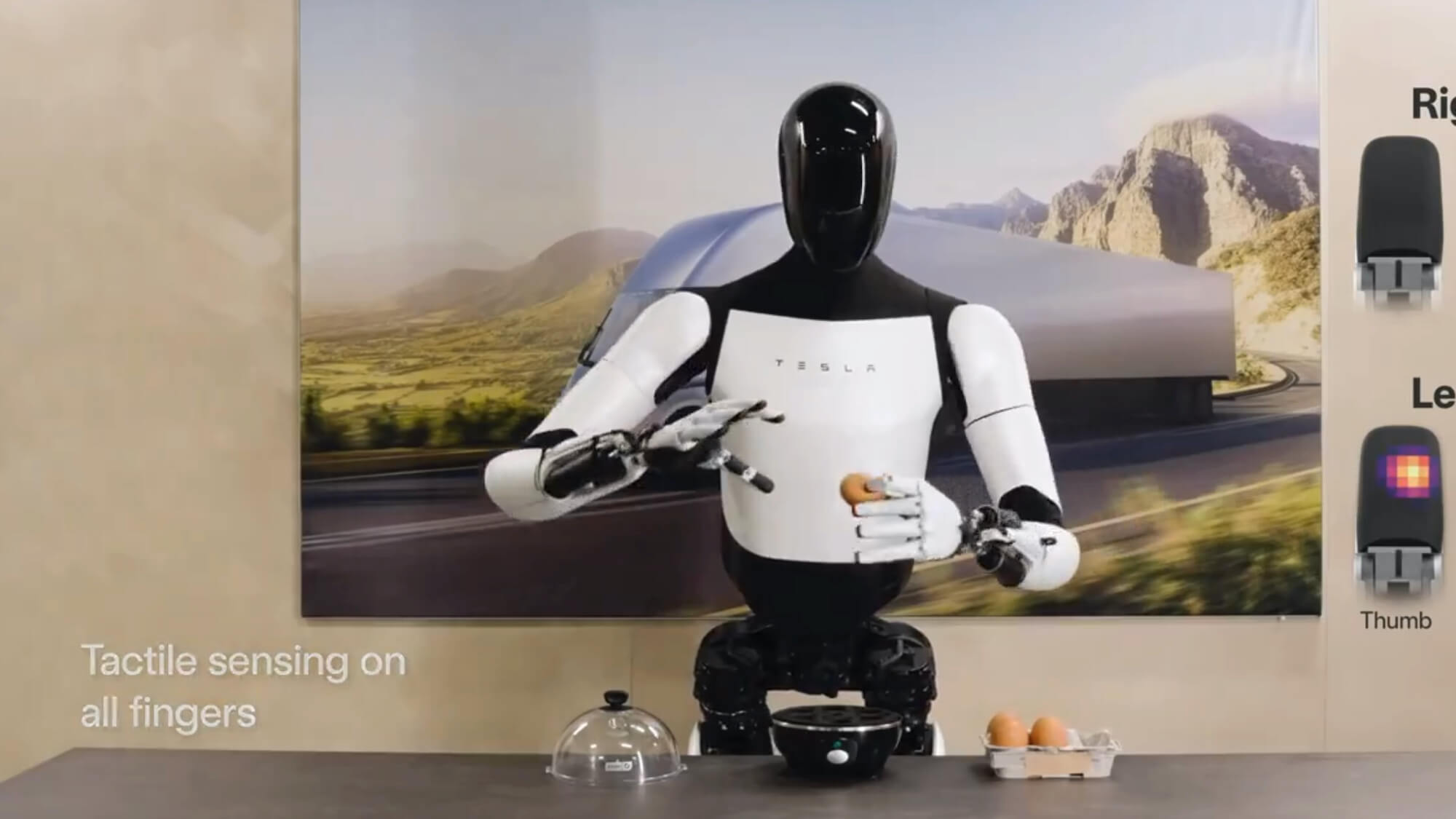 Tesla bot optimus kitchen