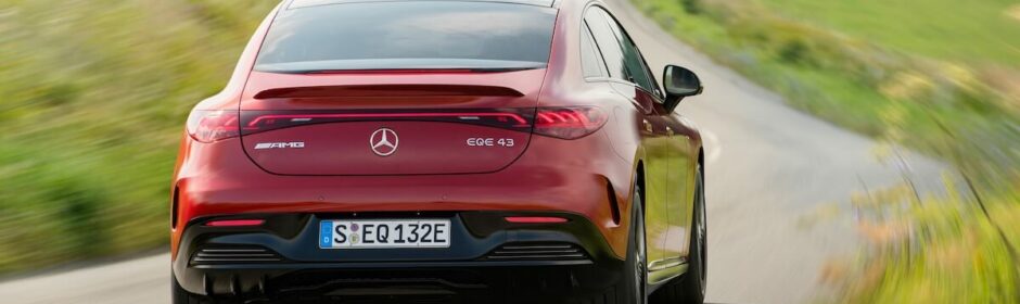 Mercedes EQE AMG rood