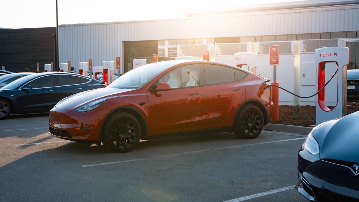 Model Y aan Supercharger