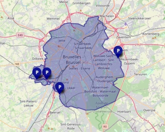 lage emissiezone Brussel LEZ