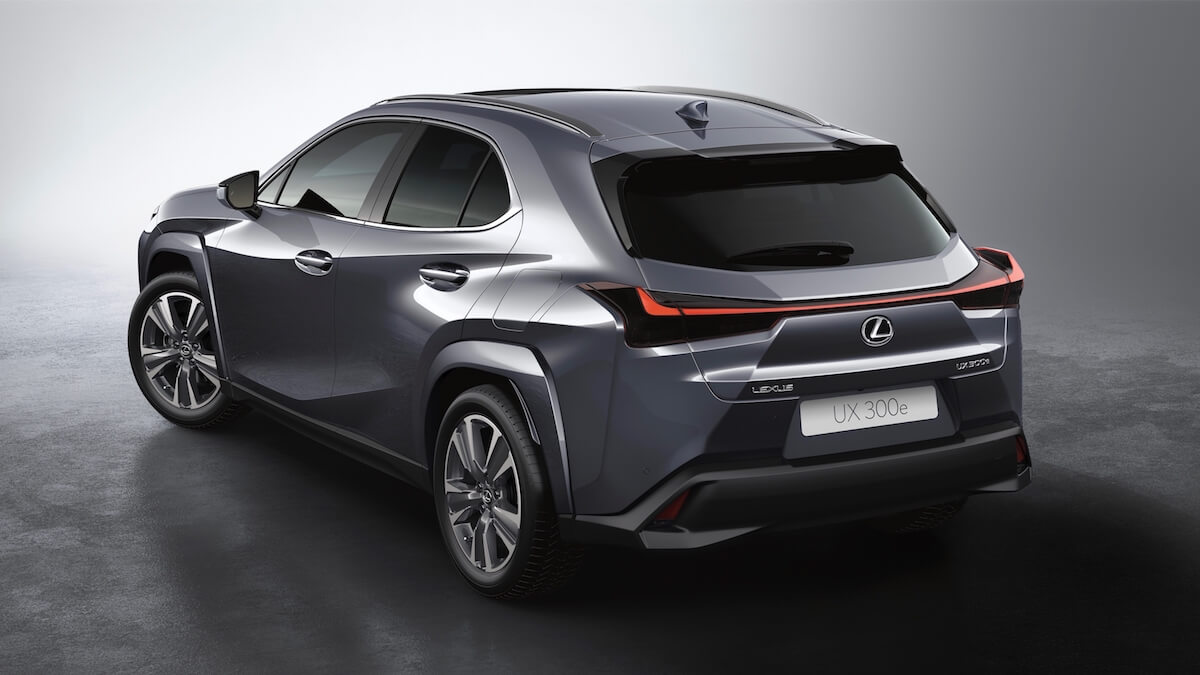 Lexus UX 300e facelift achterkant