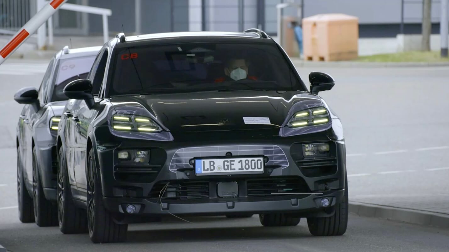 elektrische Porsche Macan voorkant