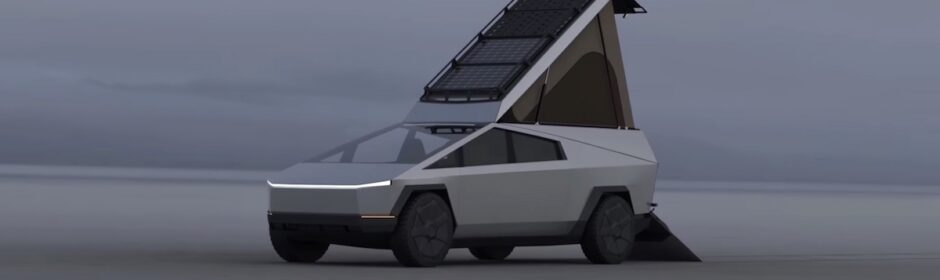 Tesla Cybertruck camper unit