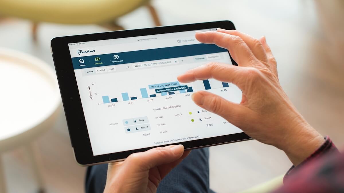 verbruik monitoren dankzij digitale meter Fluvius