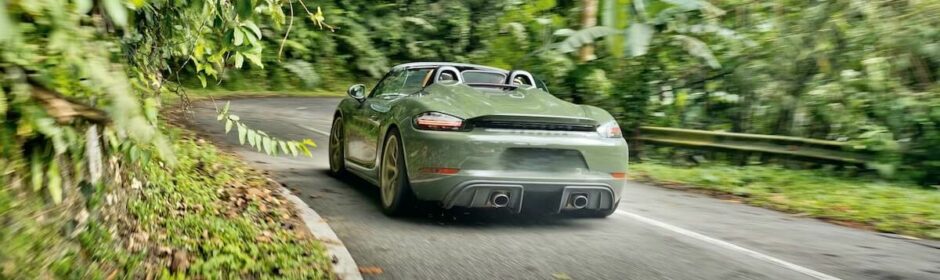 groene Porsche