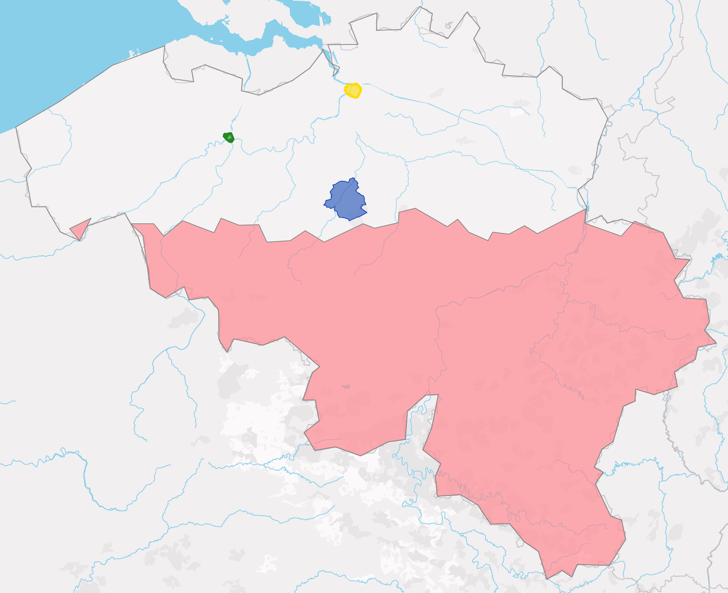 lage-emissiezone LEZ Wallonië kaart lage emissiezone LEZ Wallonie kaart