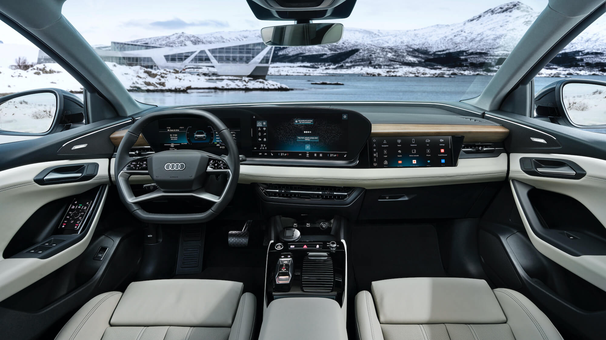 Audi Q6 e-tron dashboard interieur