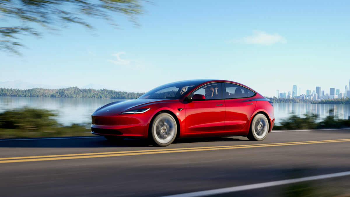 nieuwe Tesla Model 3 facelift